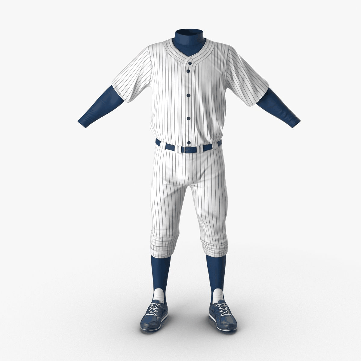 Baseball player wearing a custom performance uniform